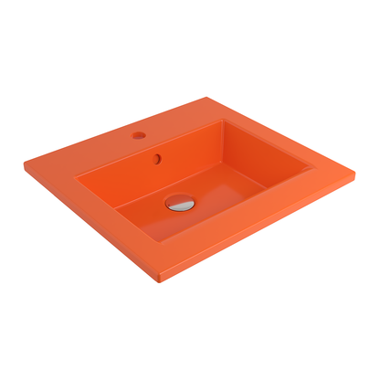 Bocchi Milano Etajerli Lavabo 50 cm Parlak Turuncu ürün görseli