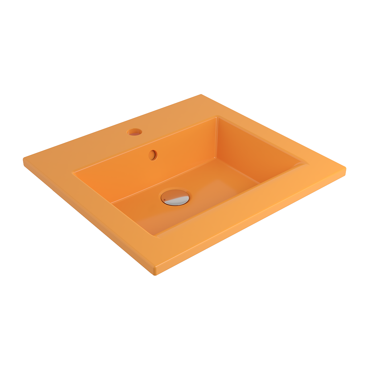 Bocchi Milano Etajerli Lavabo 50 cm Parlak Mandalina Sarısı ürün görseli