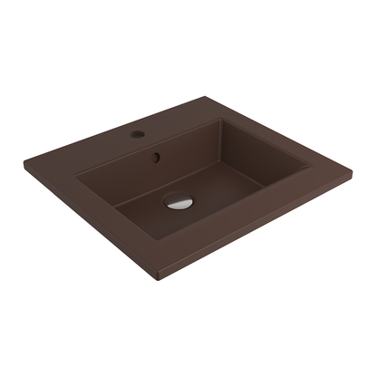 Bocchi Milano Etajerli Lavabo 50 cm Mat Kahve ürün görseli