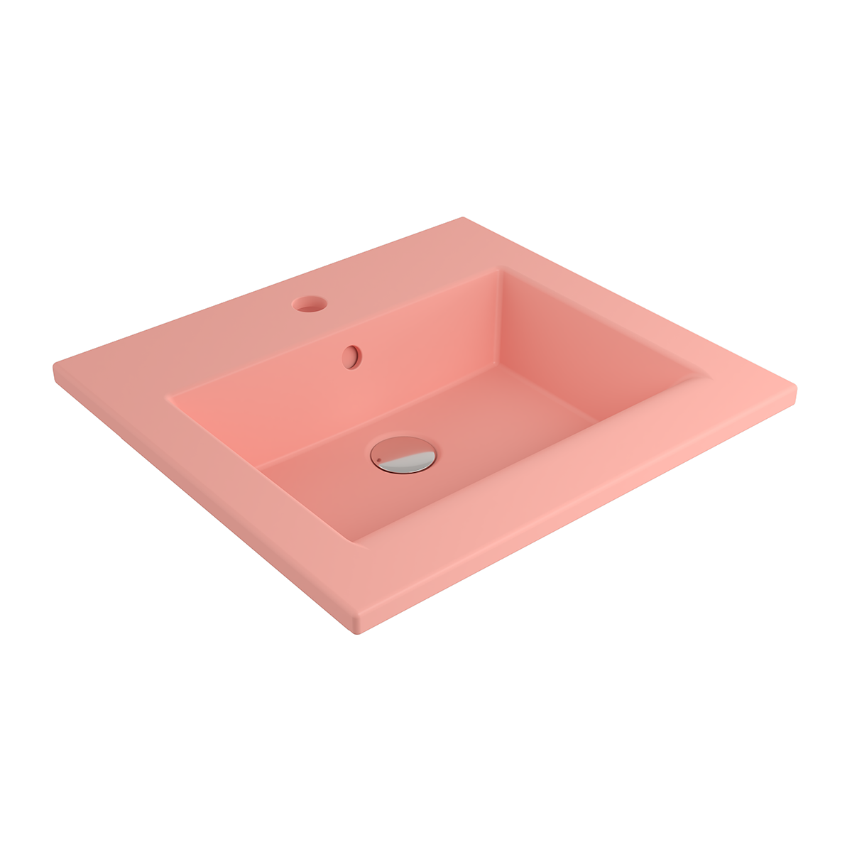 Bocchi Milano Etajerli Lavabo 50 cm Mat Somon ürün görseli