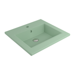 Bocchi Milano Etajerli Lavabo 50 cm Mat Mint Yeşil ürün görseli