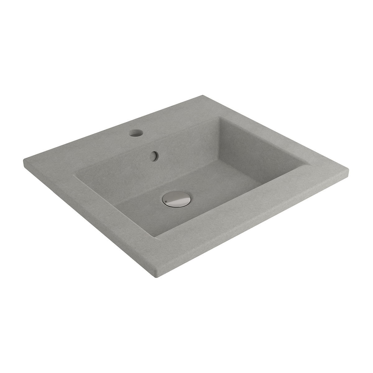 Bocchi Milano Etajerli Lavabo 50 cm Mat Beton ürün görseli
