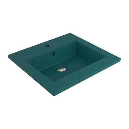 Bocchi Milano Etajerli Lavabo 50 cm Mat Petrol Mavisi ürün görseli