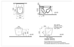 VitrA S60 SmoothFlush Asma Klozet Seti, 54 cm