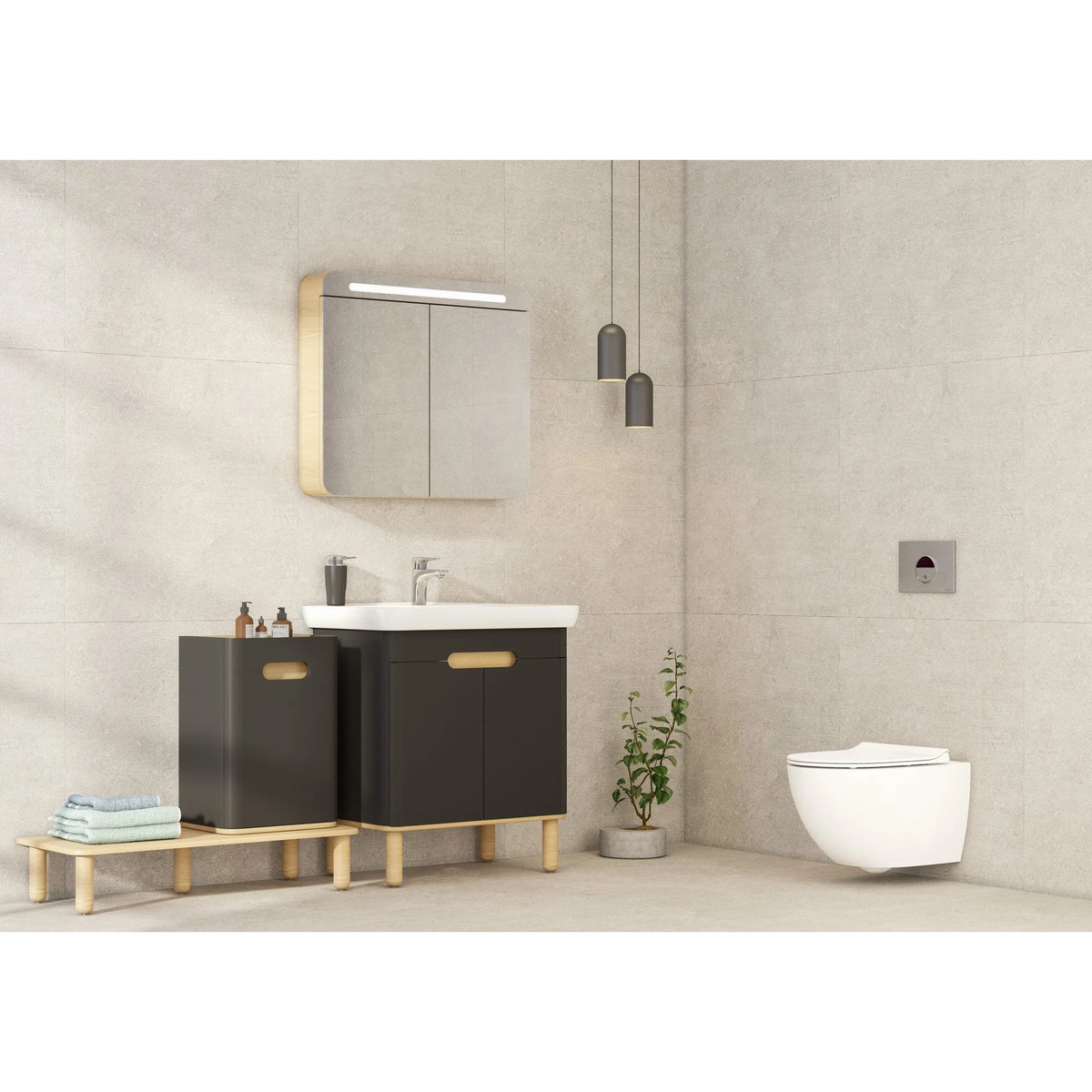 VitrA Sento Rim-ex Kanalsız Asma Klozet 54 cm, ( Kapak Dahil )