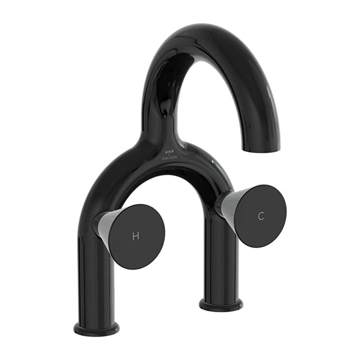 VitrA Liquid Ankastre Lavabo Bataryası (2 Delikli Lavabolar için), Parlak Siyah – A4274739