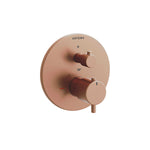 Artema Flow Soft Termostatik Ankastre Banyo Bataryası, Fırçalı Bakır (V-Box Sıva Üstü Grubu) – A4325824