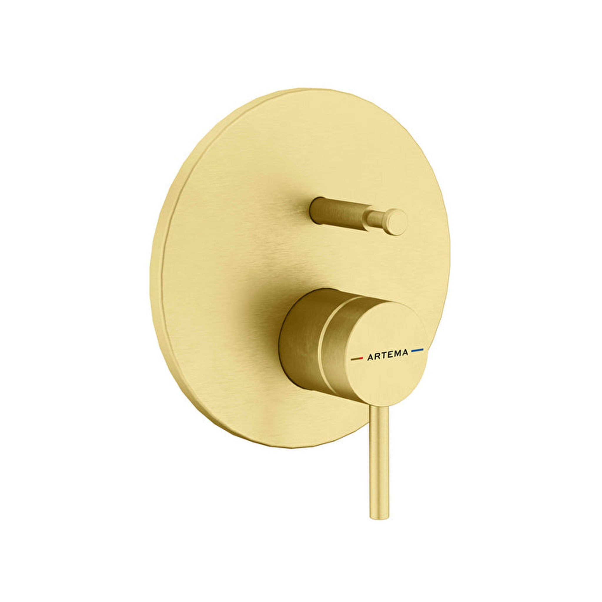 Artema Minimax Round Ankastre Banyo Bataryası, Fırçalı Altın (Minibox Sıva Üstü Grubu) – A4362025