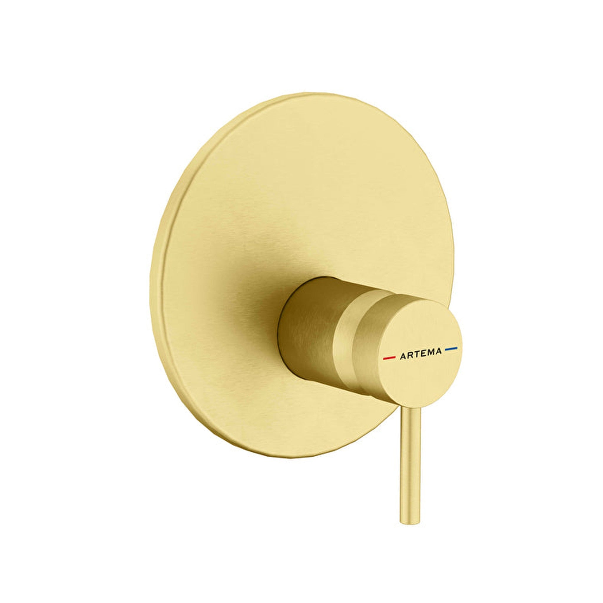 Artema Minimax Round Ankastre Duş Bataryası, Fırçalı Altın (V-Box Sıva Üstü Grubu) – A4371125