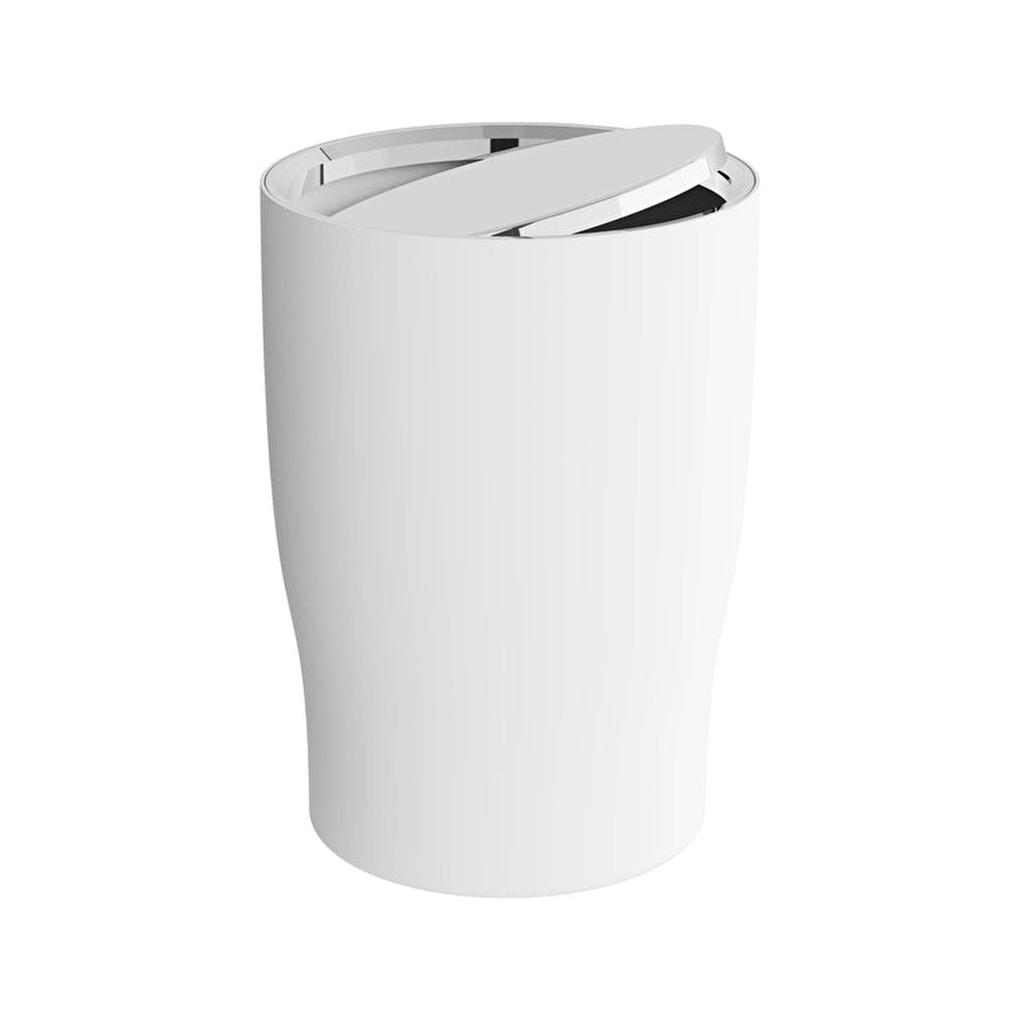 VitrA Eternity Kapaklı Çöp Kovası, 3 Litre, Krom-Beyaz - A4430057 - Görsel 1