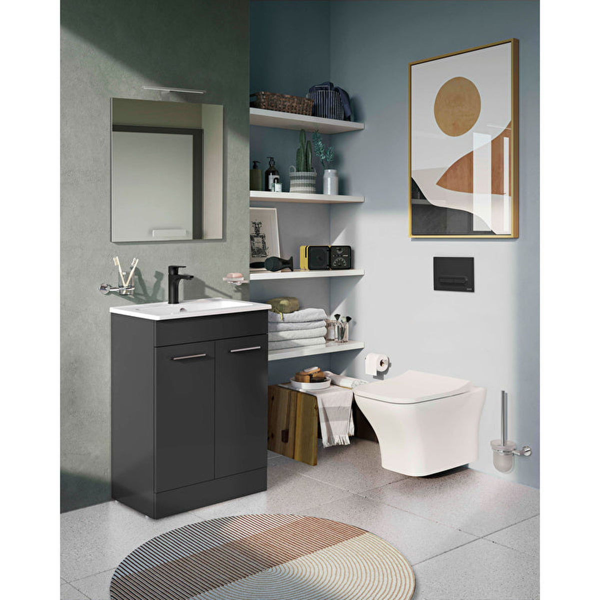 Artema Minimax Tuvalet Kağıtlığı, Krom - A44789 - Görsel 2
