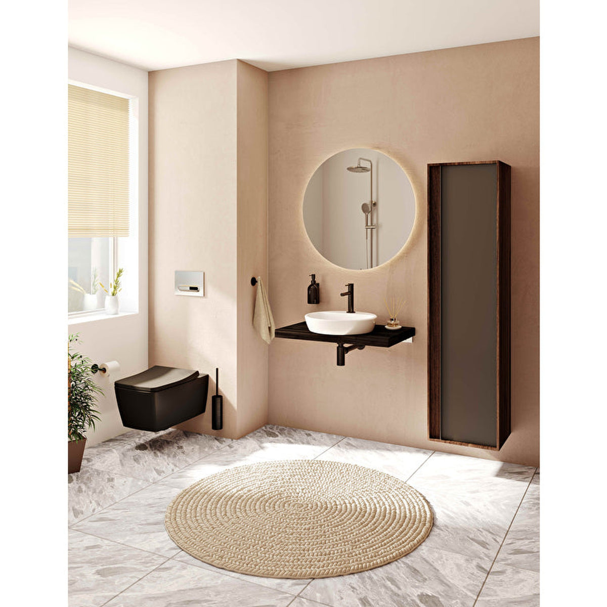 VitrA Origin Sıvı Sabunluk, Mat Siyah - A4489136 - Görsel 12