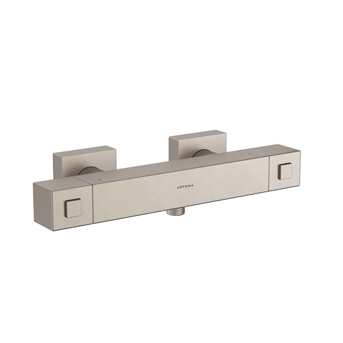 Artema Base Square Termostatik Duş Bataryası, Fırçalı Nikel – A4730134
