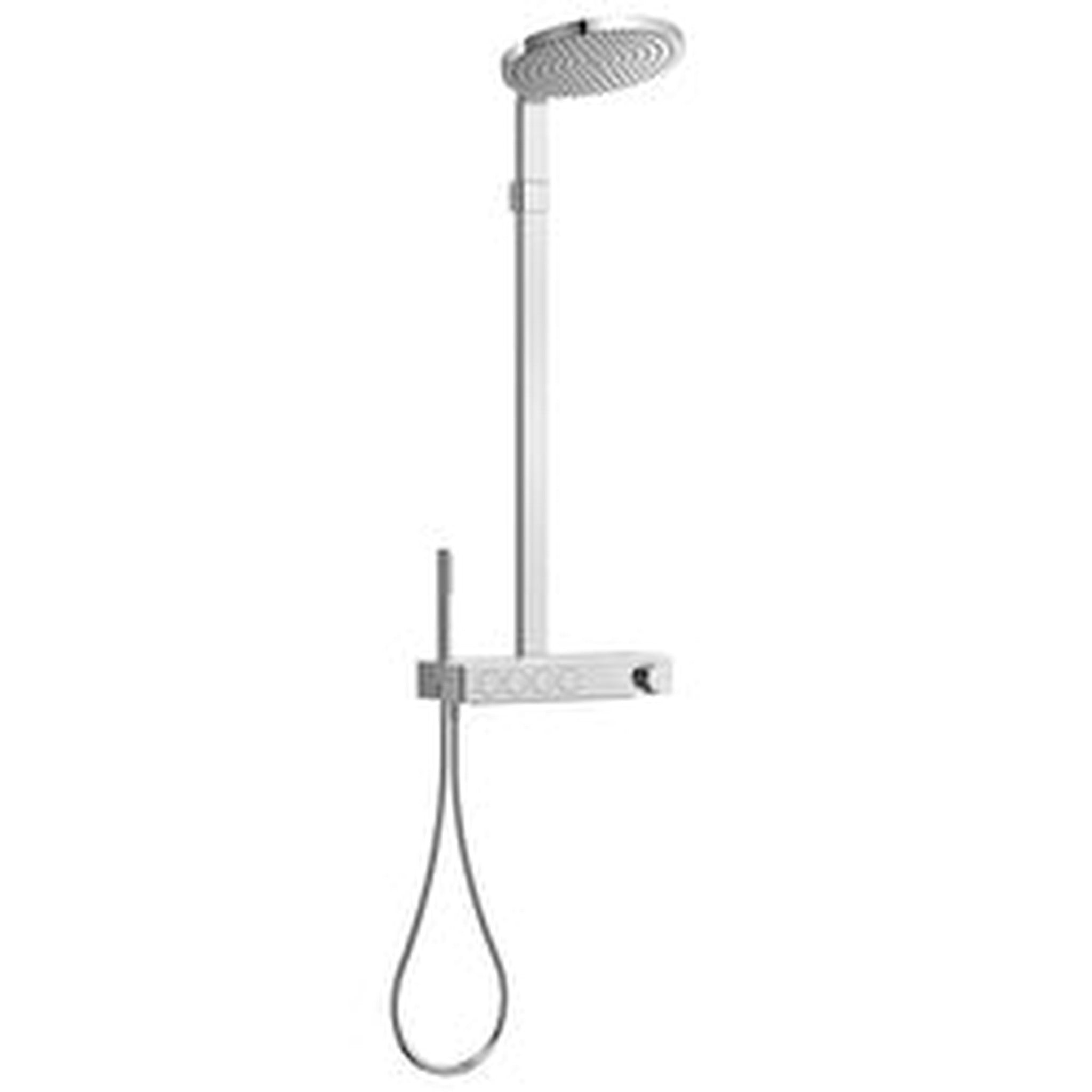 VitrA Prime Round 300 Duş Kolonu ve Termostatik Banyo Bataryası Sistemi – A47313