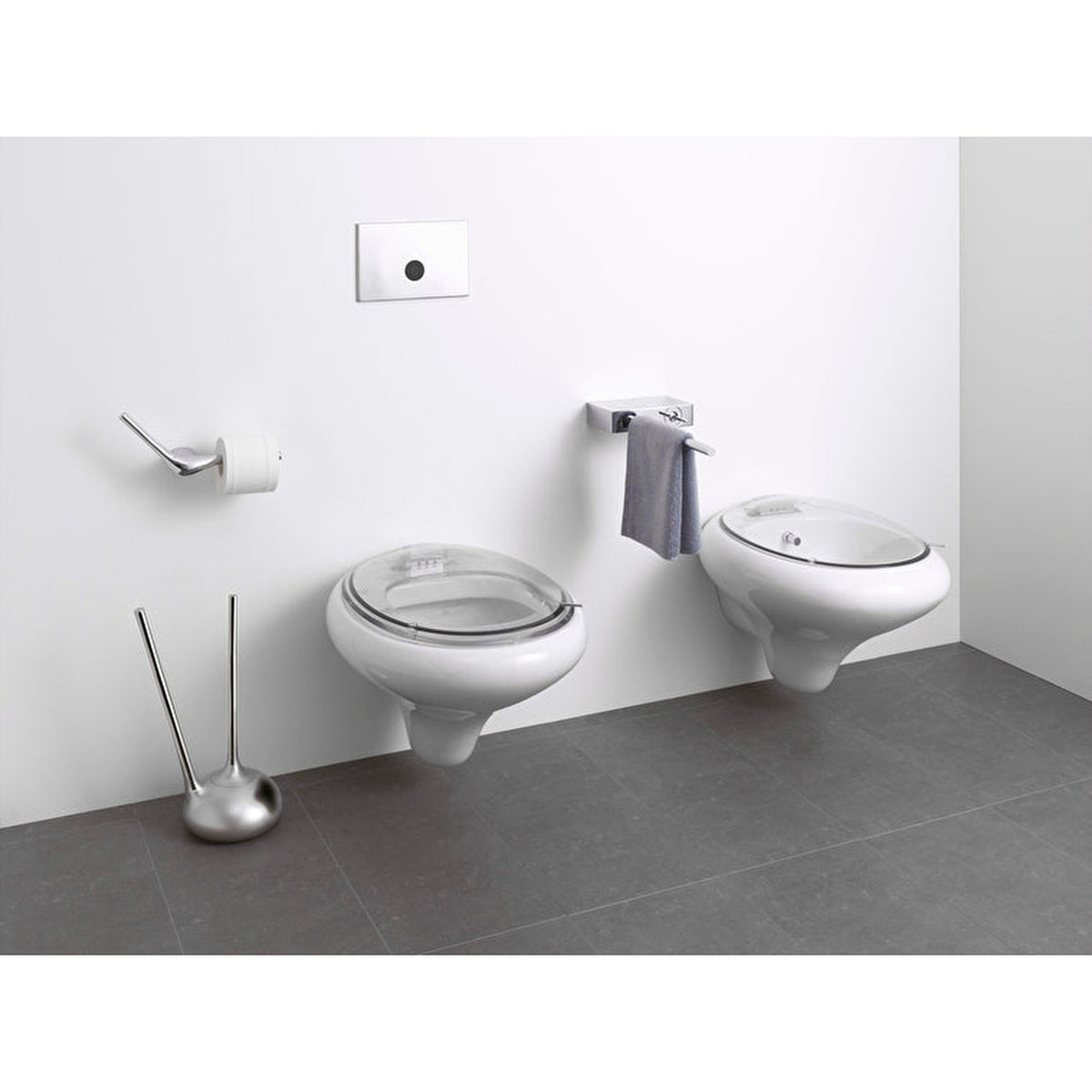 Artema İstanbul İkili Tuvalet Kağıtlığı, Krom - A48001 - Görsel 3