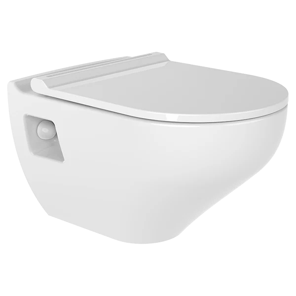 Bien İon Rimless Asma Klozet Seti 50 cm, Parlak Beyaz