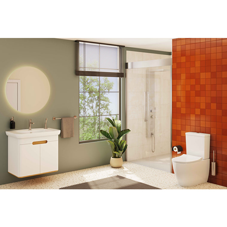 VitrA Origin Kapaklı Tuvalet Kağıtlığı, Fırçalı Nikel - A4488834 - Görsel 2