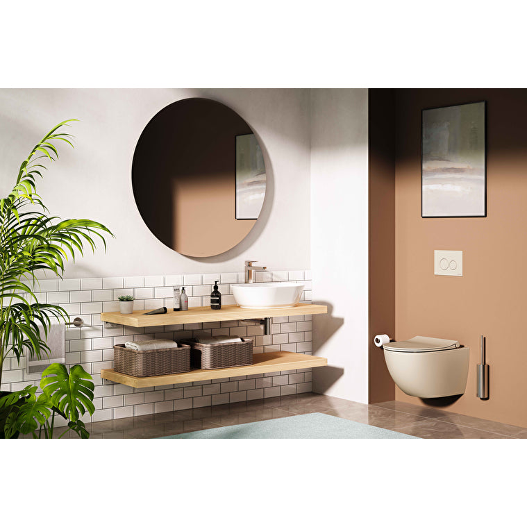 VitrA Origin Tuvalet Fırçalığı (Yerden), Fırçalı Nikel - A4489334 - Görsel 4
