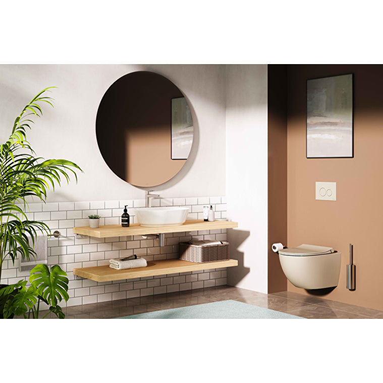 VitrA Origin Tuvalet Fırçalığı (Yerden), Fırçalı Nikel - A4489334 - Görsel 5