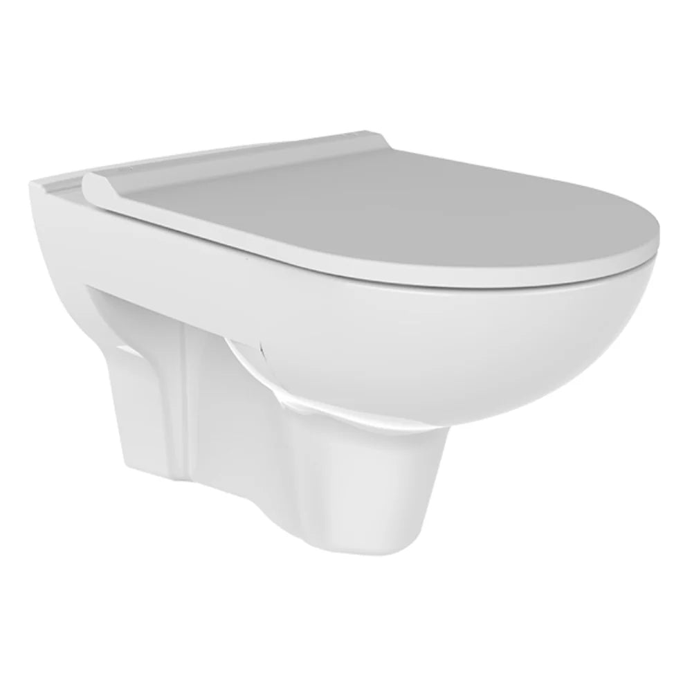 Bien Leo Rimless Asma Klozet Seti Parlak Beyaz, 52 cm