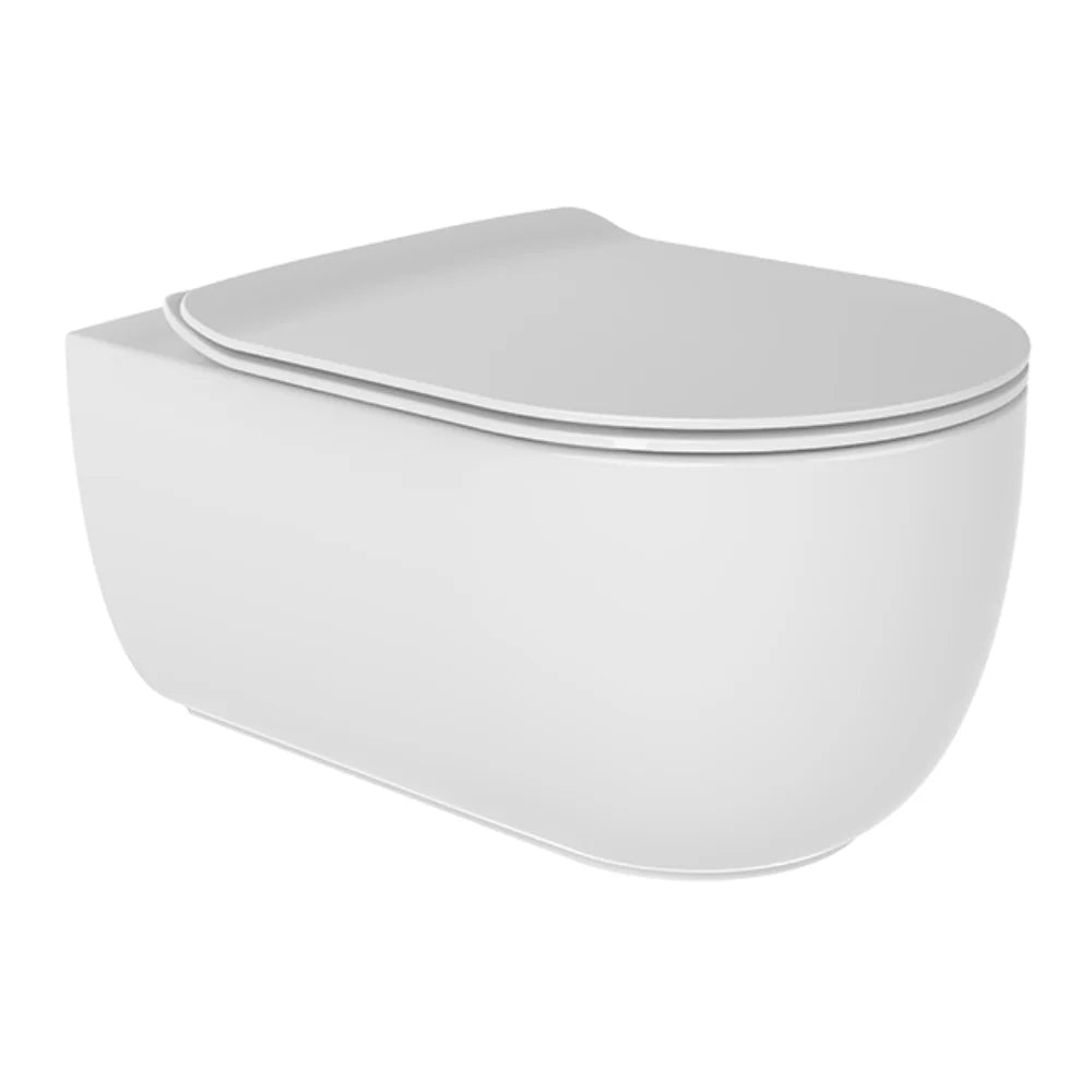 Bien Vokha Rimless Asma Klozet Seti Parlak Beyaz, 52 cm