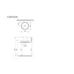 Bocchi Venezia 40 cm çanak lavabo teknik çizimi