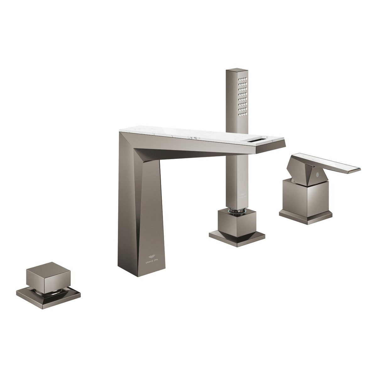 Grohe Allure Brilliant Private Collection 4 Delikli Küvet Bataryası (Sıva Üstü Grubu), Fırçalı Sert Grafit - Ürün Görseli