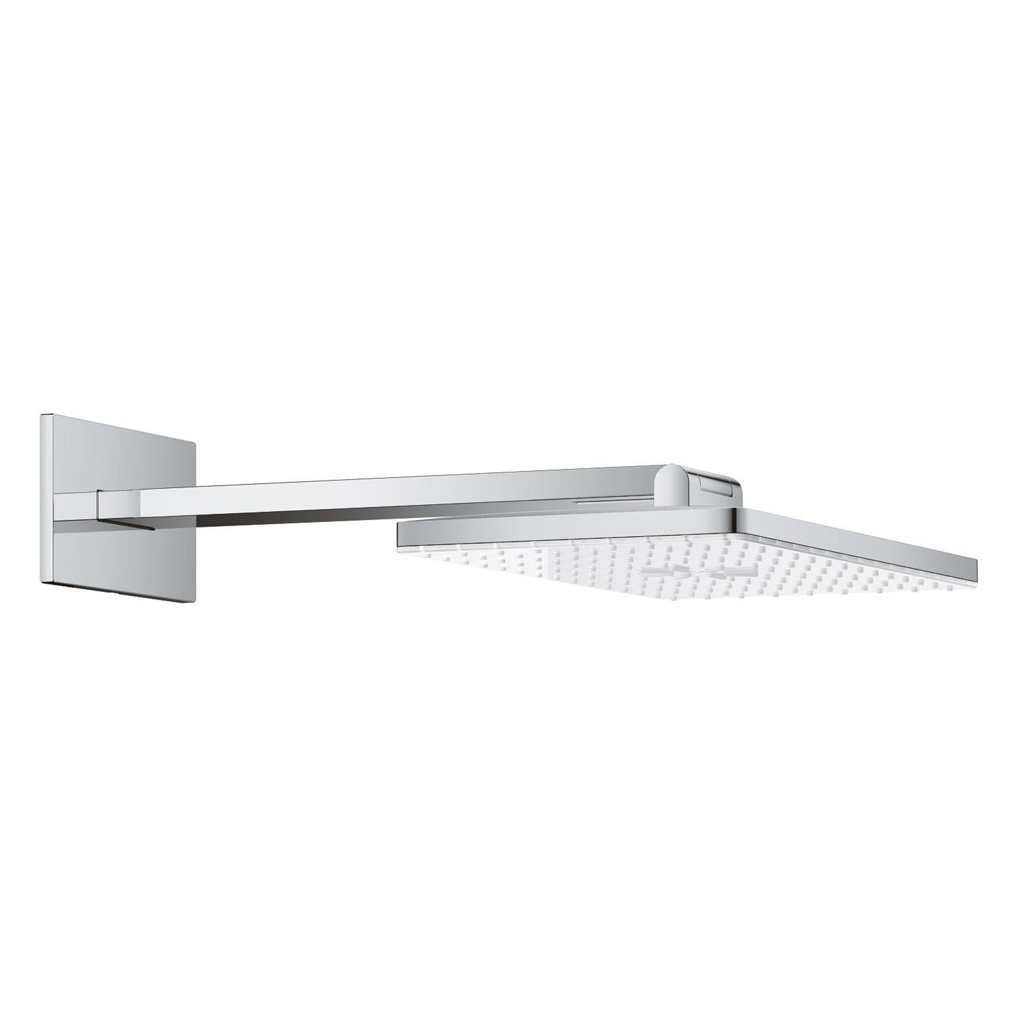 Grohe Rainshower Aqua Dikdörtgen Tepe Duşu Seti, 40x23 cm, 2 Akışlı, Krom-Ay Beyazı - Ürün Görseli