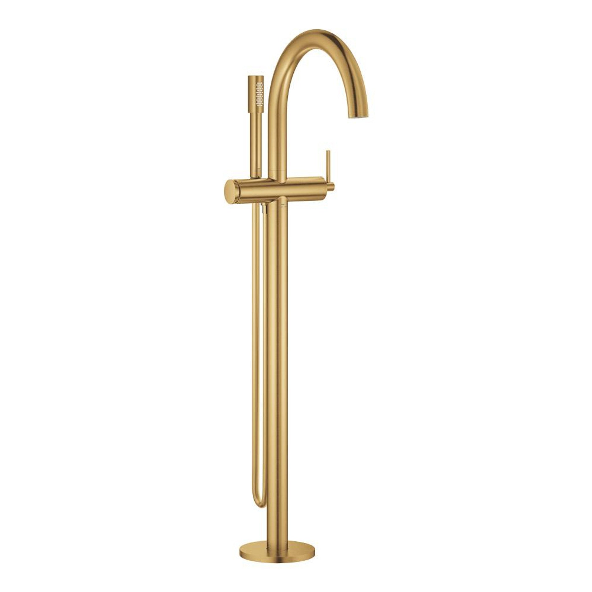 Grohe Atrio Tek Yerden Küvet Bataryası (Sıva Üstü Grubu), Fırçalı Altın - Ürün Görseli