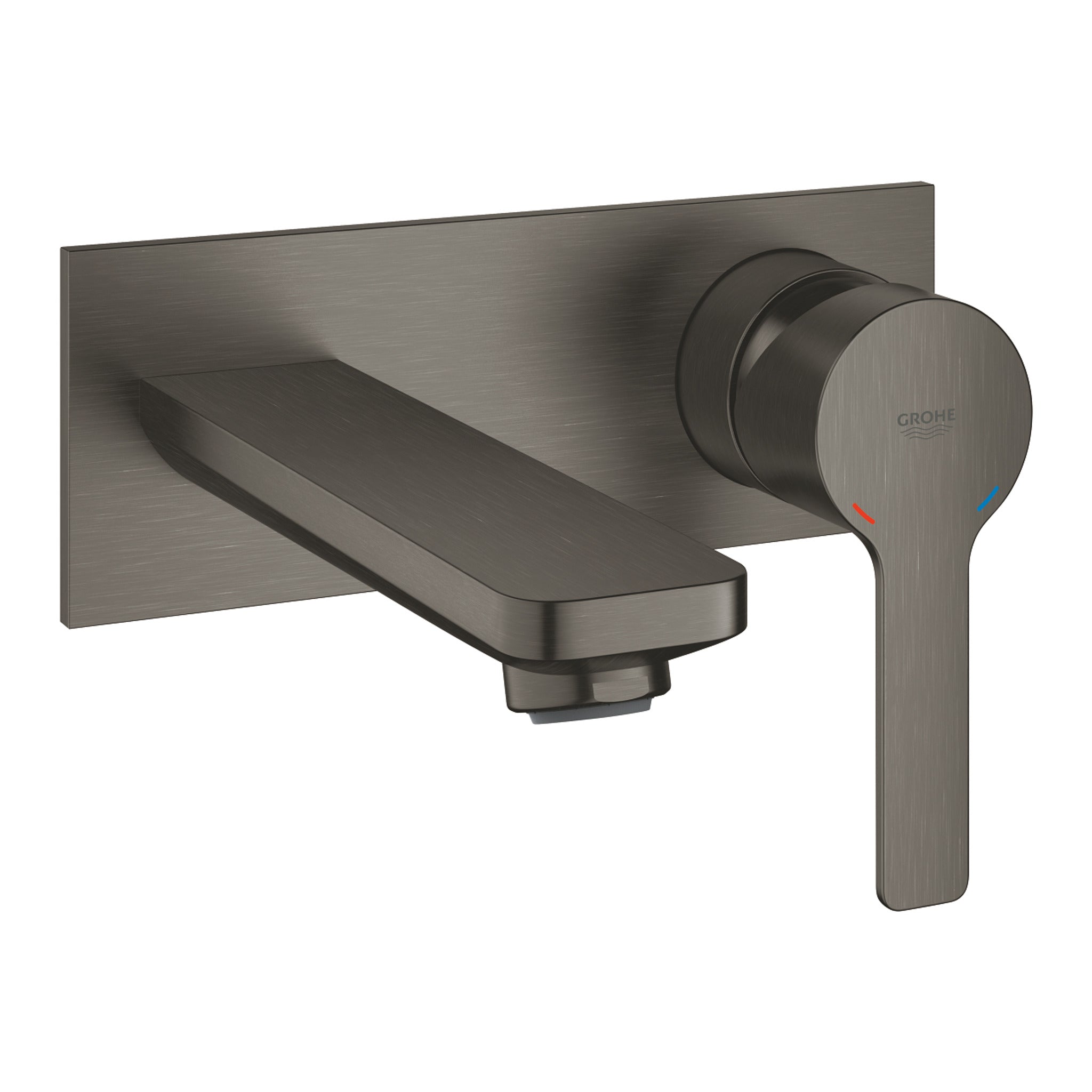 Grohe Lineare İki Delikli Ankastre Lavabo Bataryası (Sıva Üstü Grubu), Fırçalı Sert Grafit - Ürün Görseli