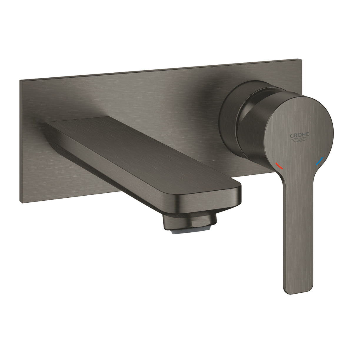 Grohe Lineare İki Delikli Ankastre Lavabo Bataryası (Sıva Üstü Grubu), Fırçalı Sert Grafit - Ürün Görseli