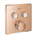 Grohe Grohtherm SmartControl Akış Kontrollü Ankastre Termostatik Banyo Bataryası (2 Yollu, Sıva Üstü Grubu), Bakır - Ürün Görseli