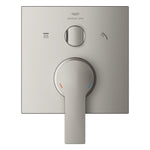 Grohe Allure Ankastre Banyo Bataryası (3 Yollu, Sıva Üstü Grubu), Saten Çelik - Ürün Görseli