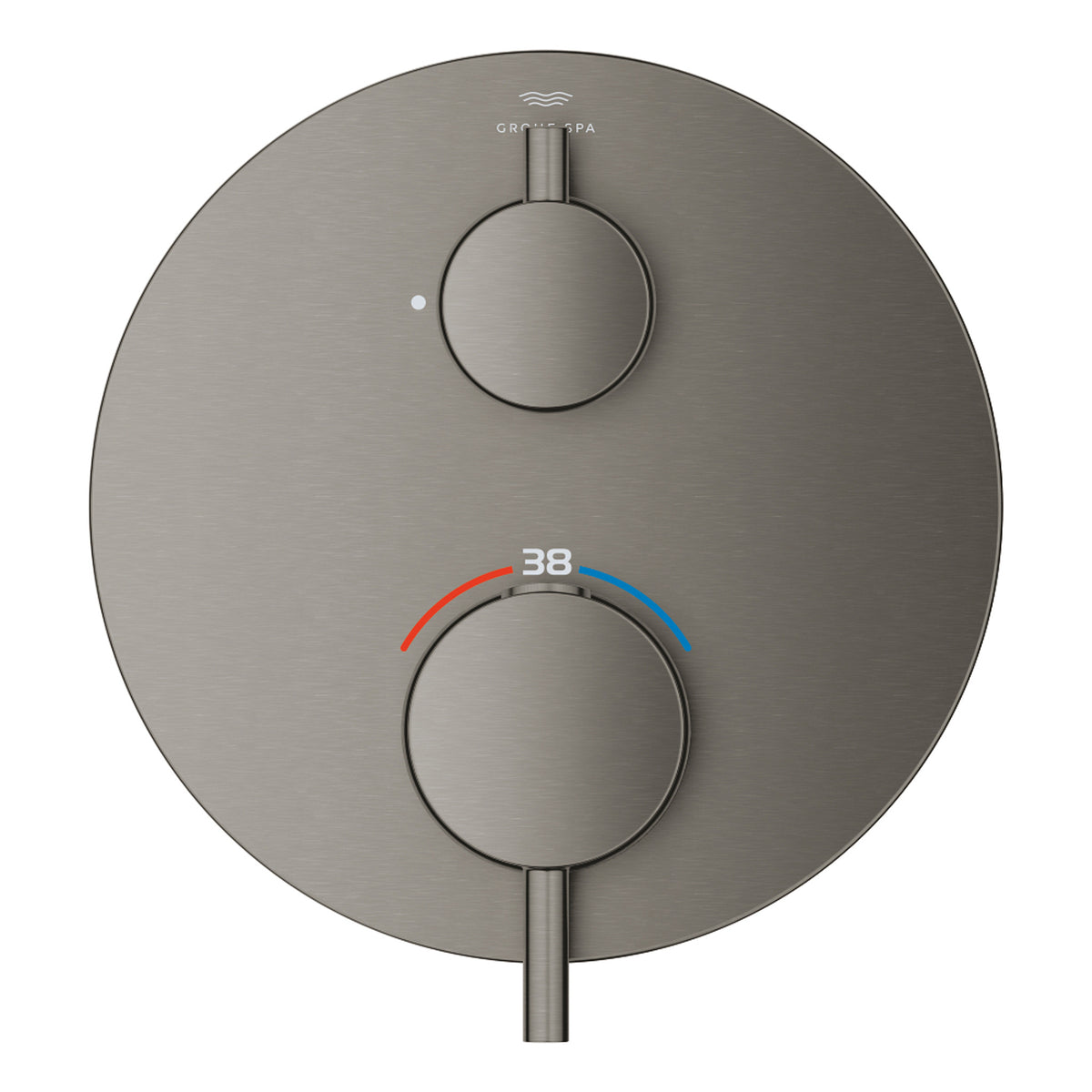 Grohe Atrio Ankastre Termostatik Duş Bataryası (Sıva Üstü Grubu), Tek Çıkışlı, Fırçalı Sert Grafit - Ürün Görseli