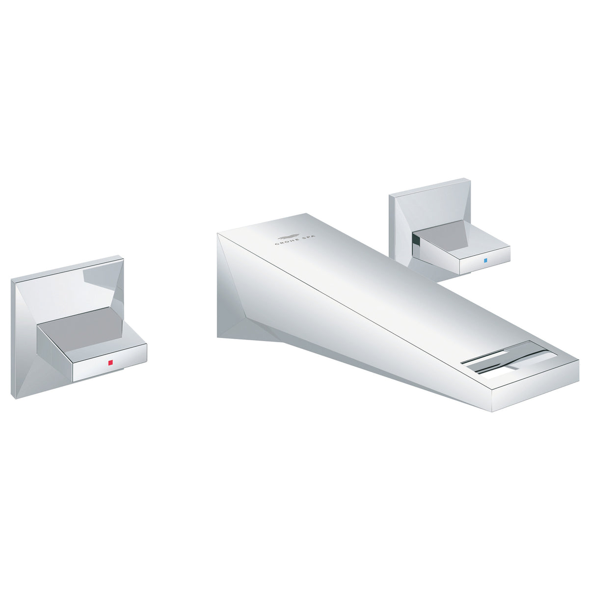 Grohe Allure Brilliant M-Boy, 3 Delikli Duvardan Ankastre Lavabo Bataryası (Sıva Üstü Grubu) - Ürün Görseli