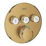 Grohe Grohtherm SmartControl Ankastre Termostatik Banyo/Duş Bataryası (Sıva Üstü Grubu), 3 Yollu, Fırçalı Altın - Ürün Görseli