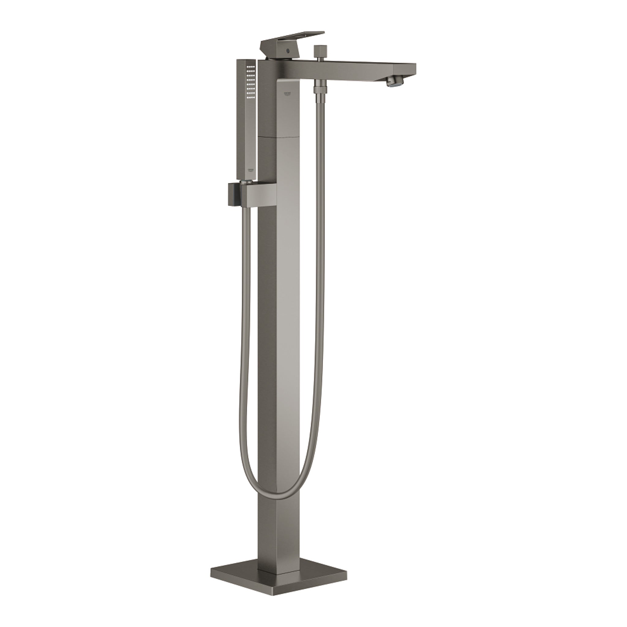 Grohe Eurocube Yerden Küvet Bataryası (Sıva Üstü Grubu), Fırçalı Sert Grafit - Ürün Görseli