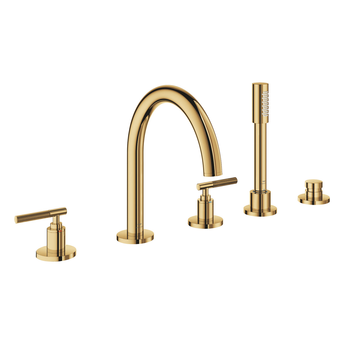 Grohe Atrio Private Collection 5 Delikli Ankastre Küvet Bataryası (Sıva Üstü Grubu), Altın - Ürün Görseli