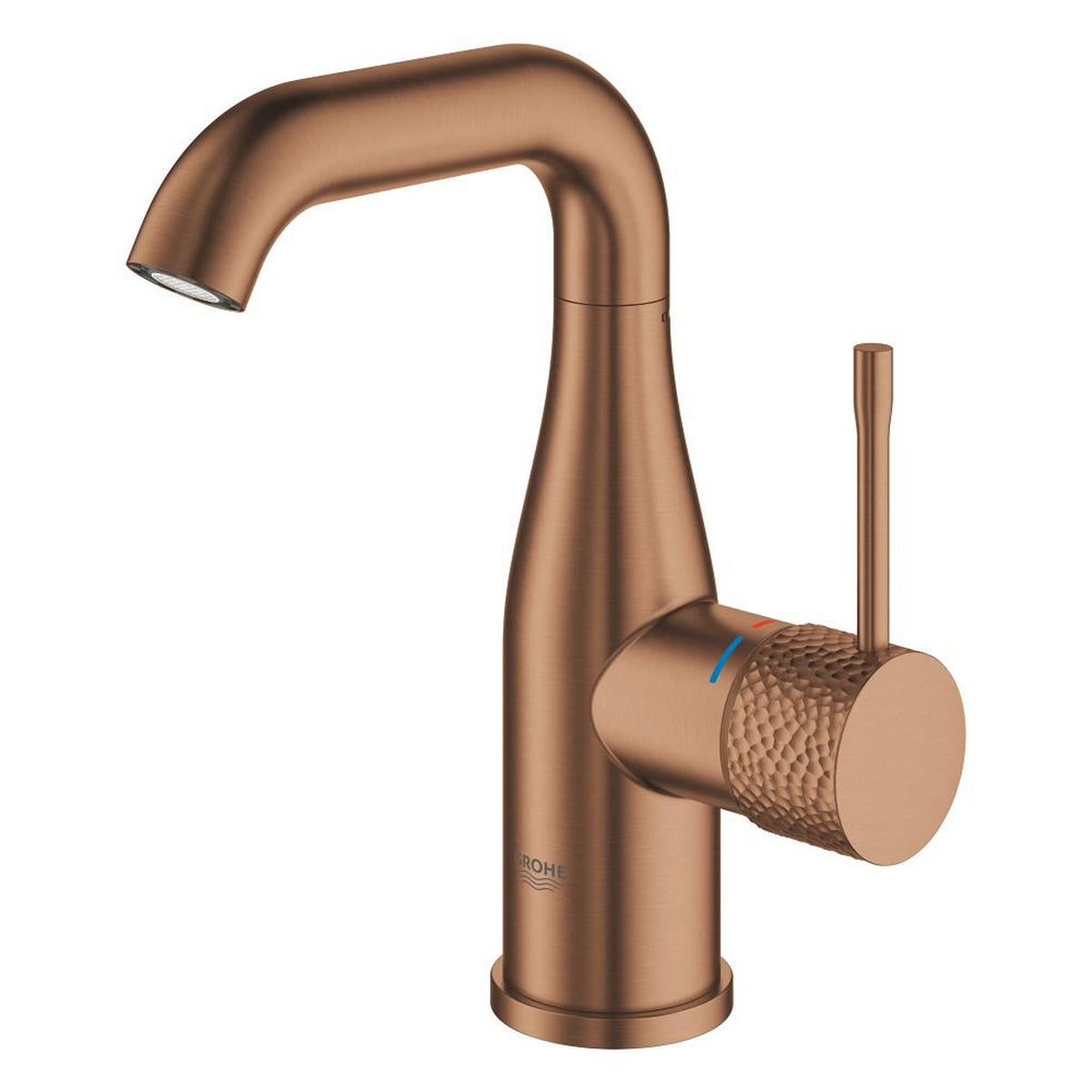 Grohe Essence New Lavabo Bataryası, Sifon Kumandalı, İşlenmiş Fırçalı Bakır - Ürün Görseli