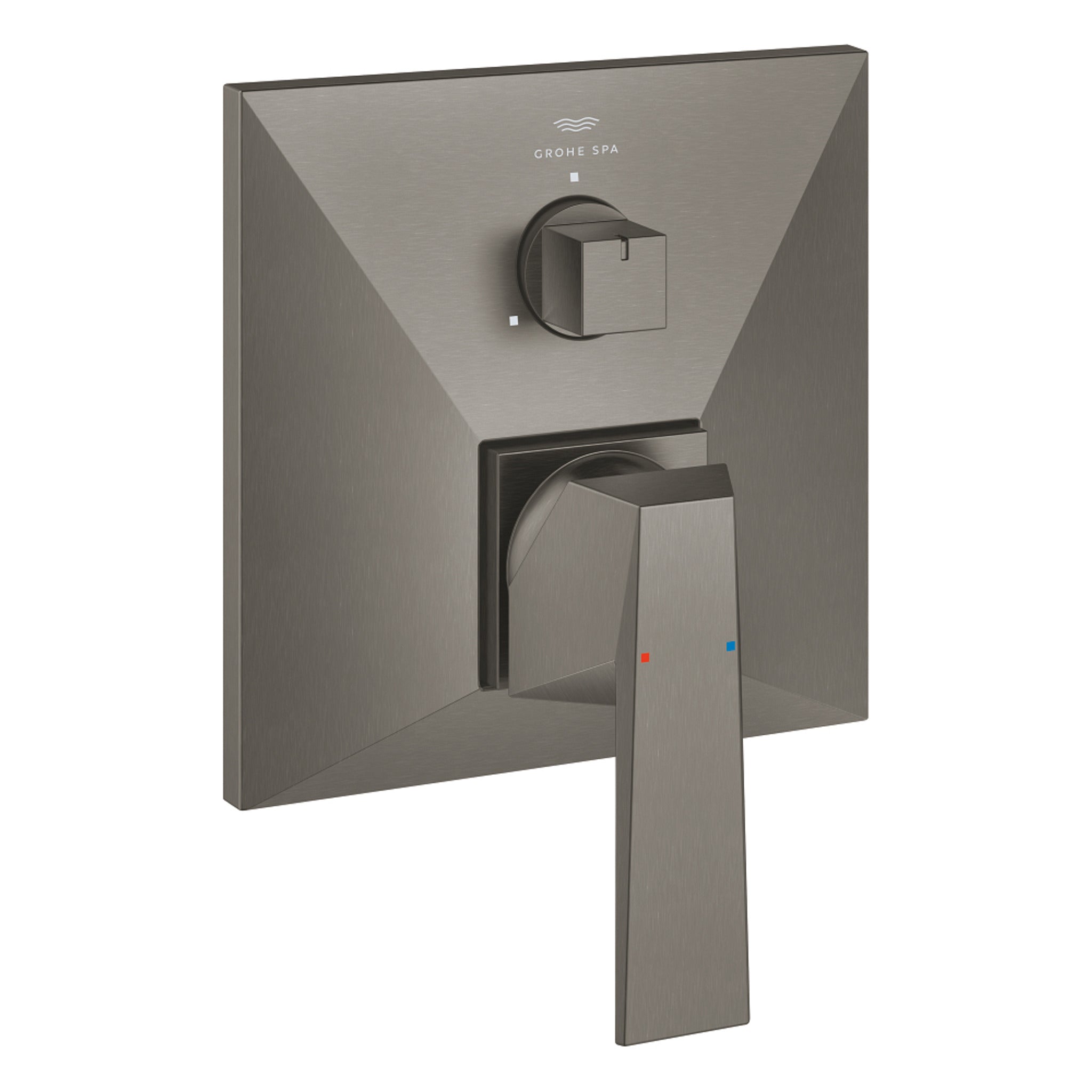 Grohe Allure Brilliant Ankastre Banyo ve Duş Bataryası (Sıva Üstü Grubu), 3 Yollu, Fırçalı Sert Grafit - Ürün Görseli