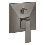 Grohe Allure Brilliant Ankastre Banyo ve Duş Bataryası (Sıva Üstü Grubu), 3 Yollu, Fırçalı Sert Grafit - Ürün Görseli