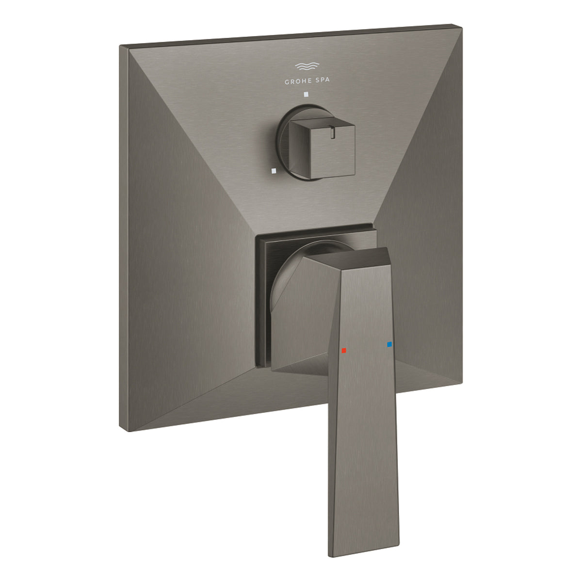 Grohe Allure Brilliant Ankastre Banyo ve Duş Bataryası (Sıva Üstü Grubu), 3 Yollu, Fırçalı Sert Grafit - Ürün Görseli