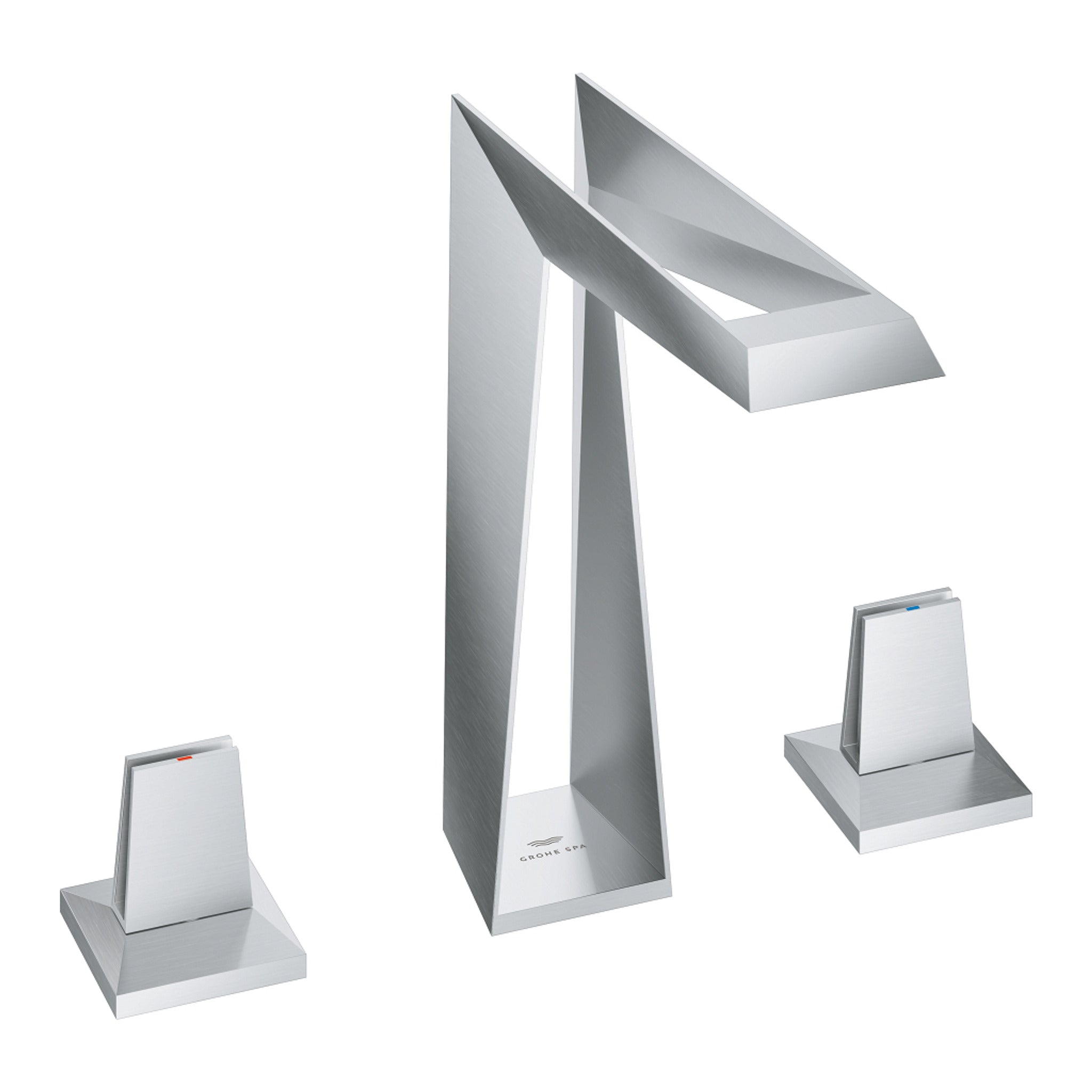 Grohe Allure Brilliant Icon 3D, 3 Delikli Lavabodan Ankastre Lavabo Bataryası, Paslanmaz Çelik - Ürün Görseli