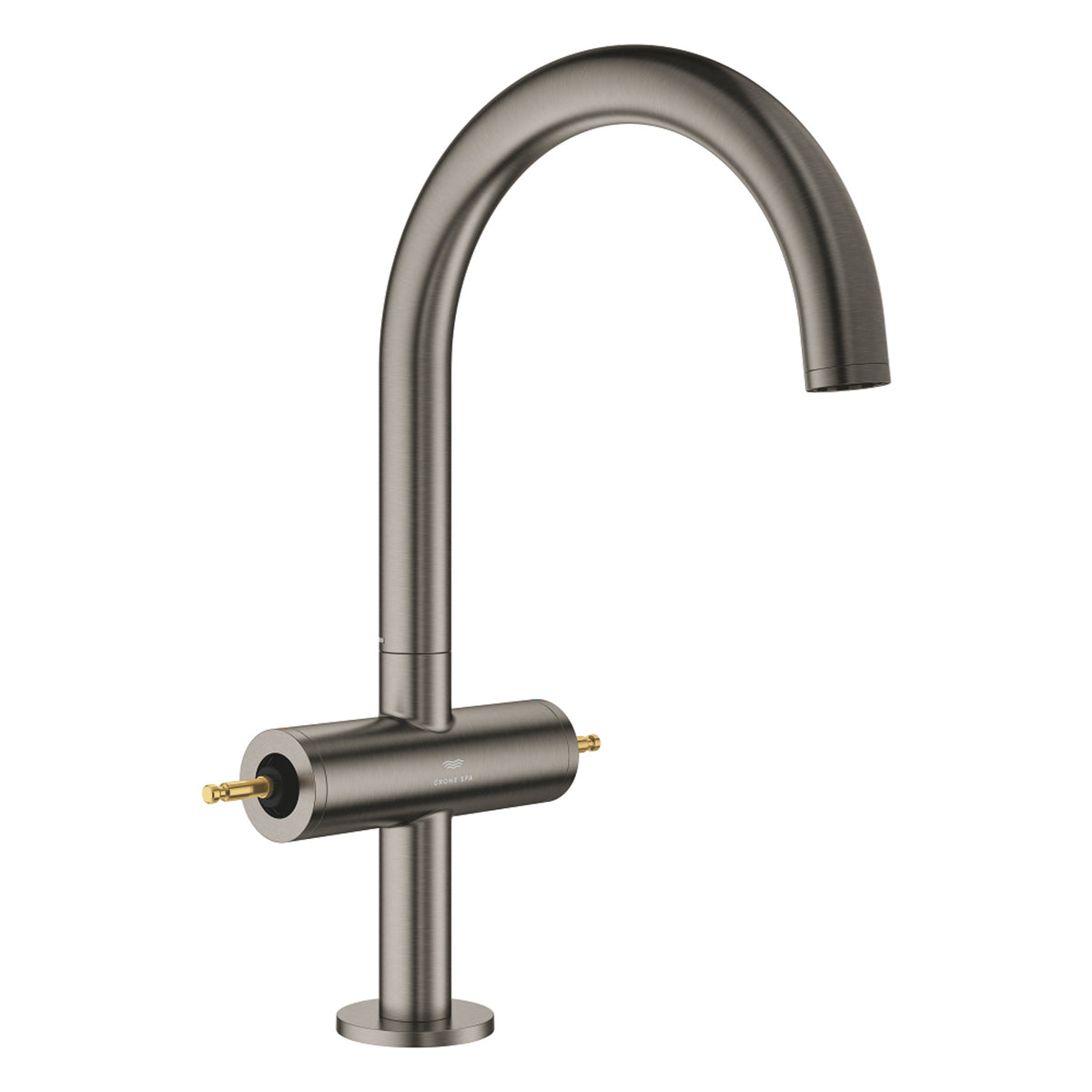 Grohe Atrio Private Collection Yüksek Lavabo Bataryası (L-Boy), Fırçalı Sert Grafit - Ürün Görseli