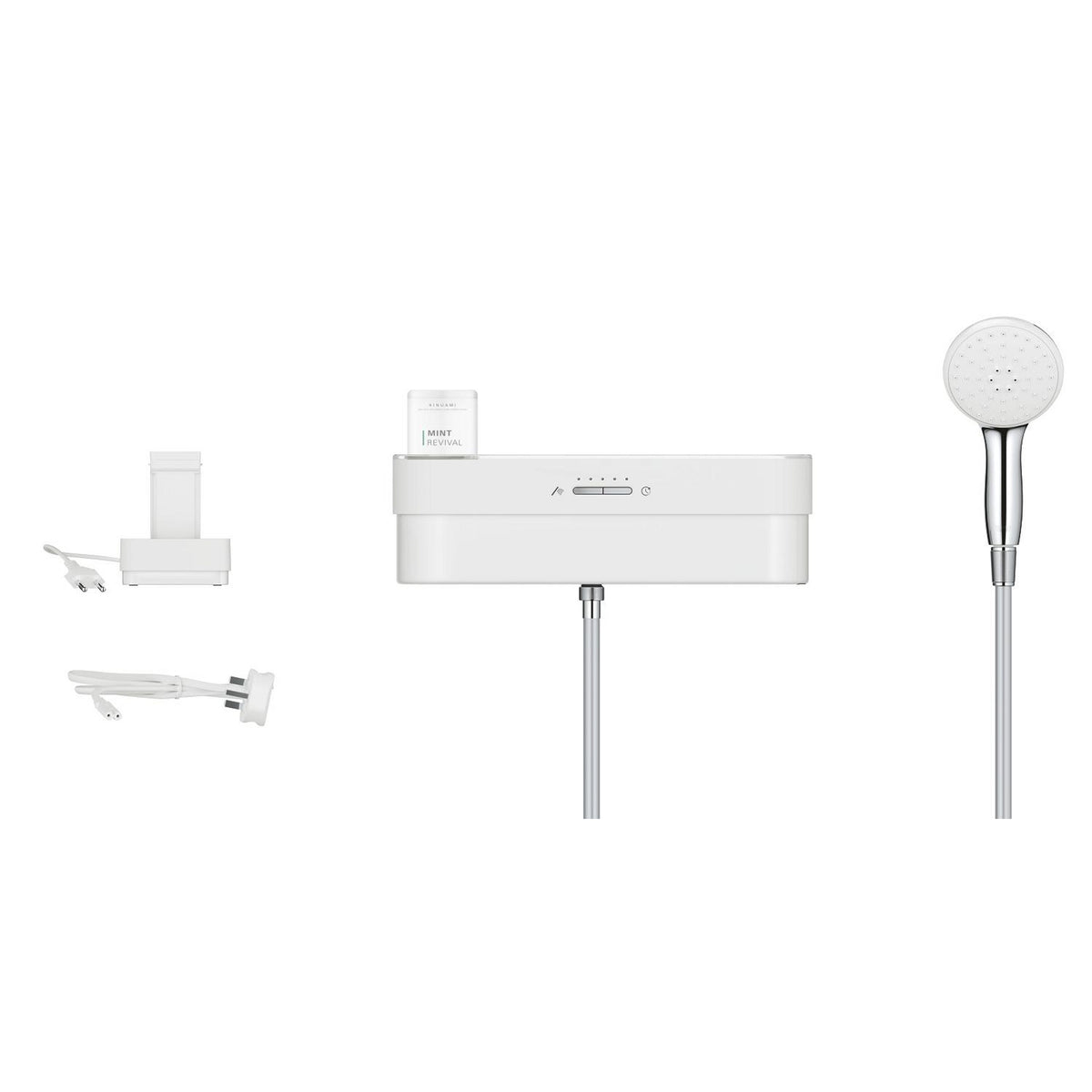 Grohe Purefoam Elektronik Banyo Bataryası ve El Duşu Takımı Başlangıç Seti, Krom-Beyaz (Su ve Sabun Püskürtmeli El Duşu) - Ürün Görseli