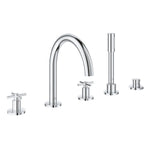 Grohe Atrio 5 Delikli Ankastre Küvet Bataryası (Sıva Üstü Grubu) - Ürün Görseli
