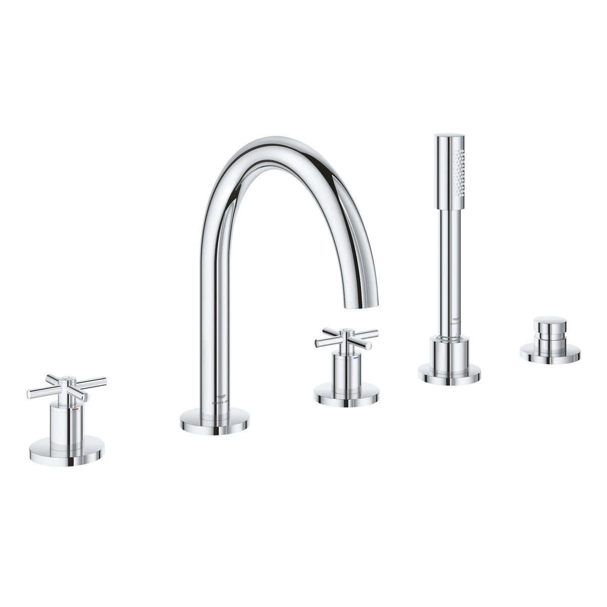 Grohe Atrio 5 Delikli Ankastre Küvet Bataryası (Sıva Üstü Grubu) - Ürün Görseli