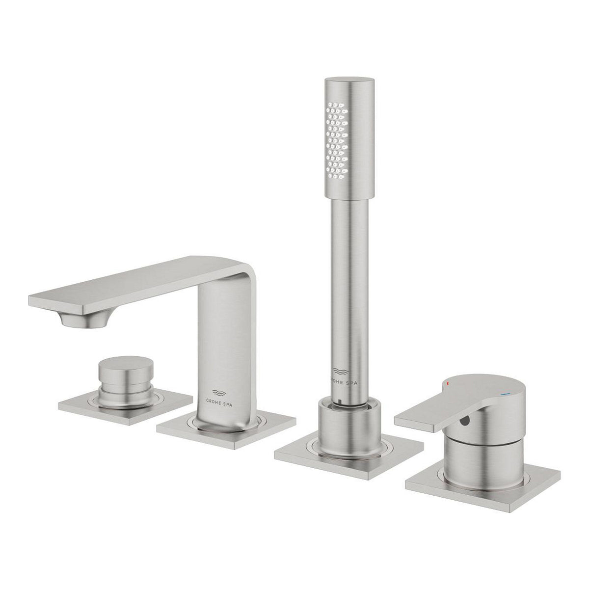 Grohe Allure 4 Delikli Ankastre Küvet Bataryası, Paslanmaz Çelik - Ürün Görseli
