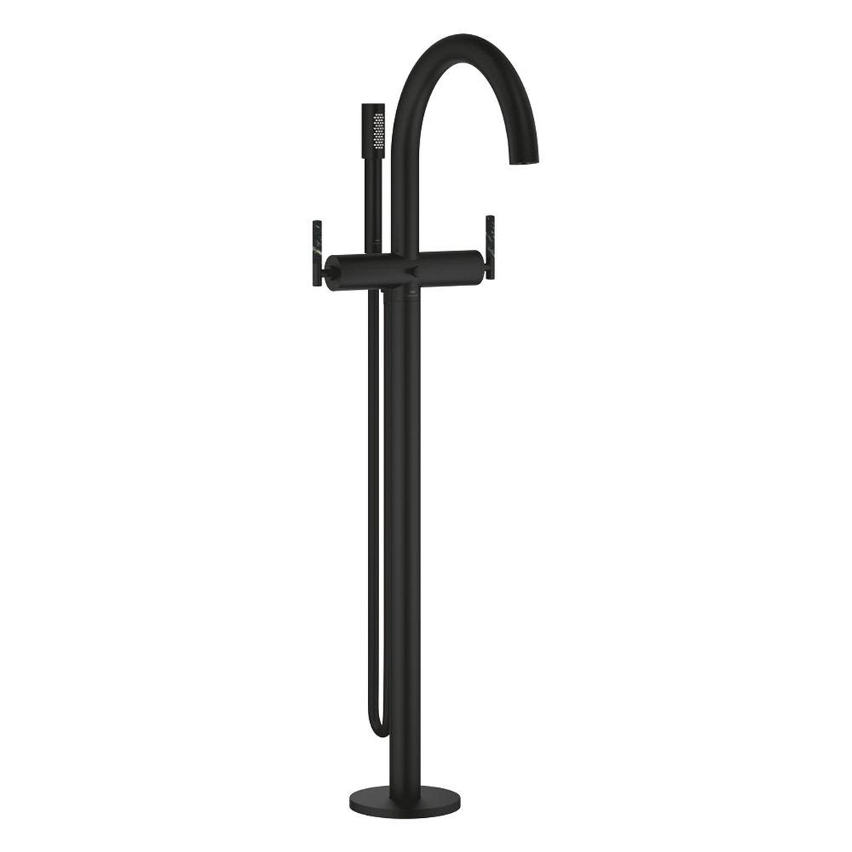Grohe Atrio Private Collection Tek Yerden Küvet Bataryası (Sıva Üstü Grubu), Hayalet Siyah - Ürün Görseli
