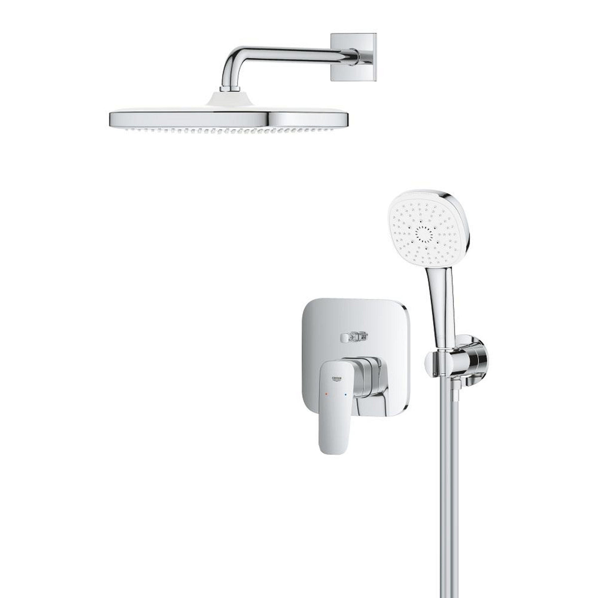 Grohe Cubeo Ankastre Banyo Bataryası, Tepe ve El Duşu Seti - Ürün Görseli